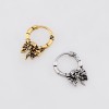 GOTHIC SKULL SPIDER WITH BLACK CZ BEZEL 316L SURGICAL STEEL EARRING GOTHIC SKULL SPIDER WITH BLACK CZ BEZEL 316L SURGICAL STEEL EARRING